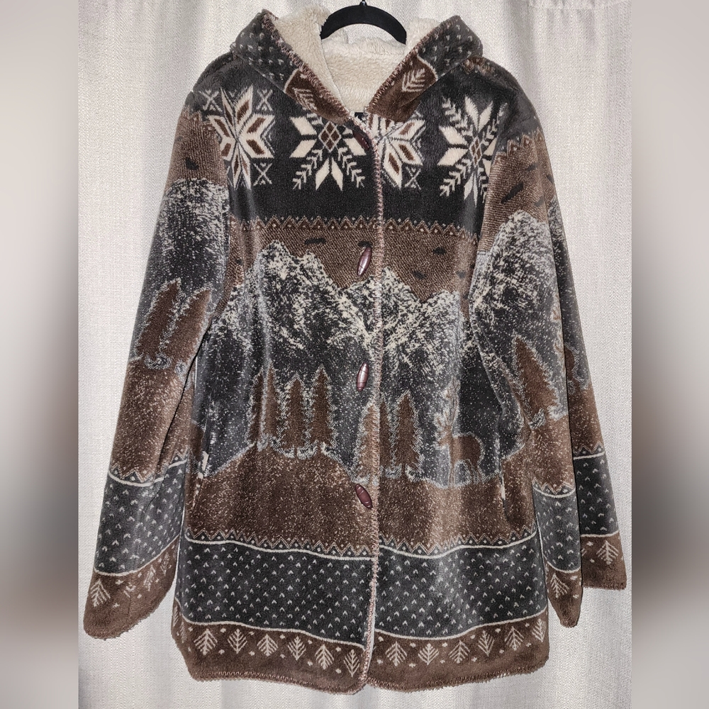 Alpine Studio Reversible coat - super thick and cozy!!